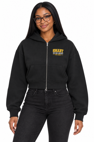 Smart is so Sexy EST. 2001 Unisex sculpted heavyweight zip-up hoodie