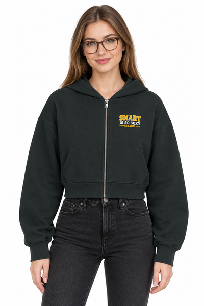 Smart is so Sexy EST. 2001 Unisex sculpted heavyweight zip-up hoodie