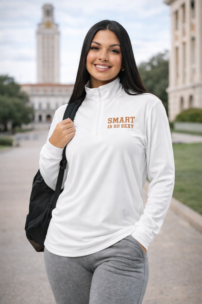 Lightweight quarter-zip pullover Texas inspired