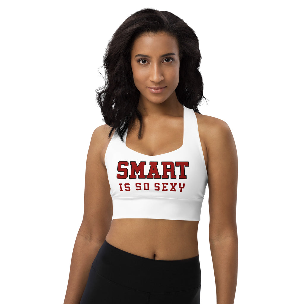 Longline sports bra UMES school colors