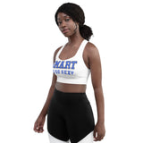 Longline sports bra Hampton school colors
