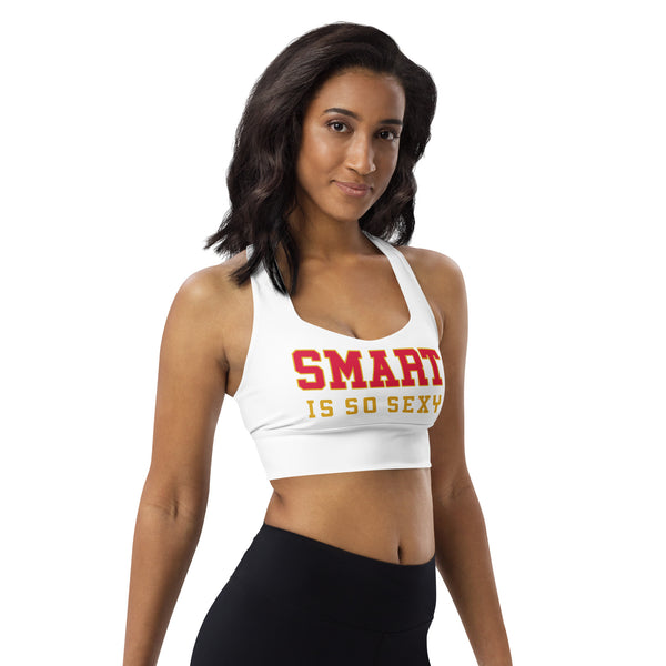 Longline sports bra Tuskegee school colors
