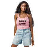 Women’s micro-rib tank top Keep Going