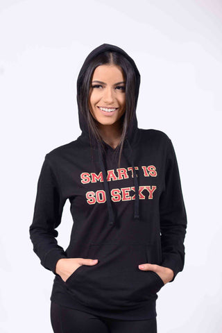 Women's Smart is so Sexy College Long-Sleeve T-Shirt Cotton Fit Garnet and Gold (Free Shipping 2-5 Days USA)
