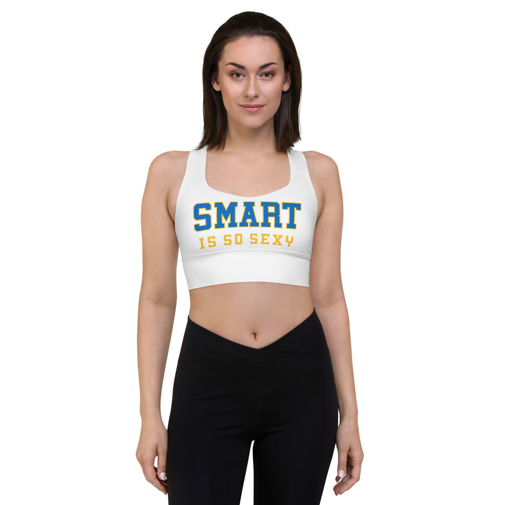 Longline sports bra UCLA school colors
