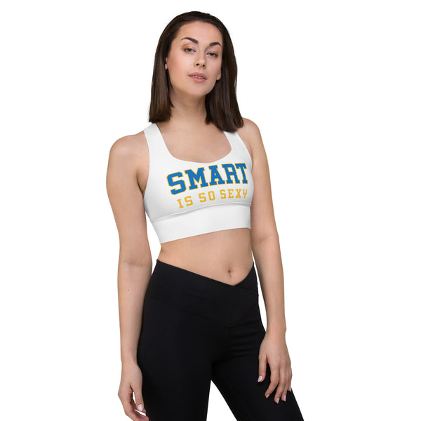 Longline sports bra UCLA school colors