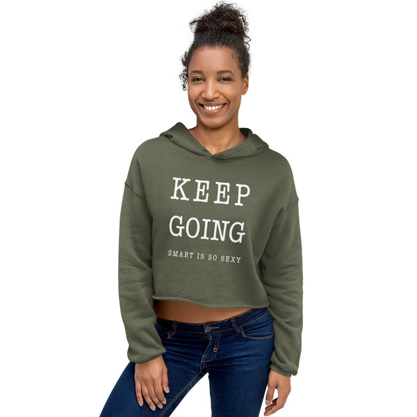 Keep Going Crop Hoodie