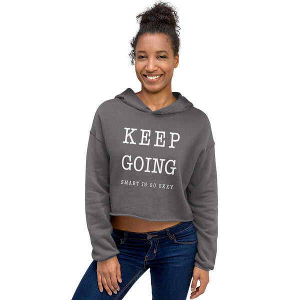 Keep Going Crop Hoodie