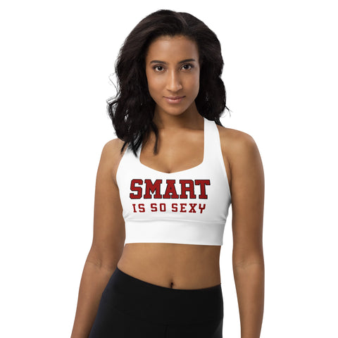 Ladies' V-Neck Smart is so Sexy College Black T-Shirt
