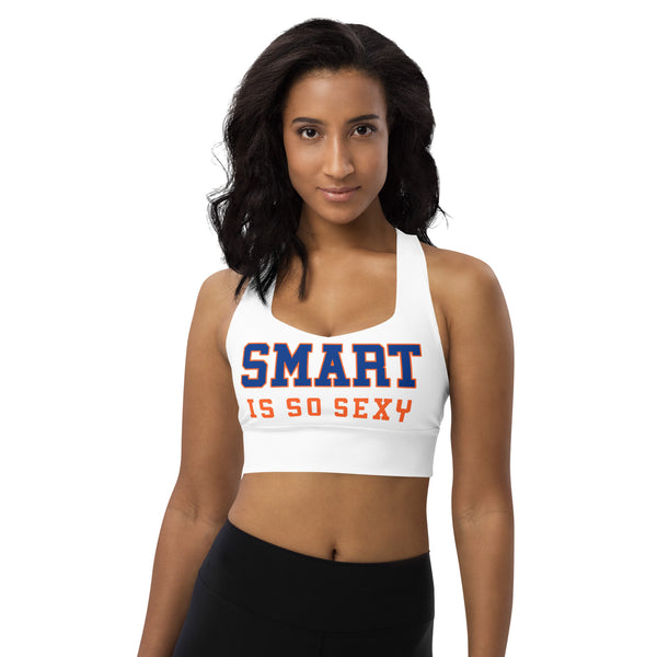 Smart is so Sexy Longline sports bra Gators school colors