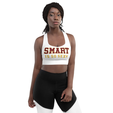 Women's Smart is so Sexy College Long-Sleeve T-Shirt Cotton Fit Garnet and Gold (Free Shipping 2-5 Days USA)