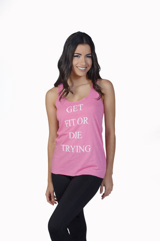 Heather Peach Ladies' Sexy Made in the Gym Crop Tank
